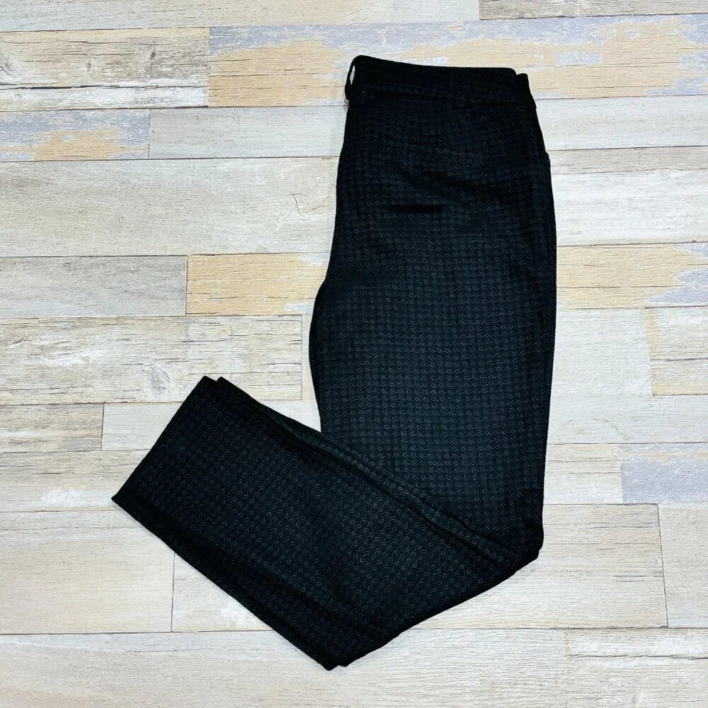 REITMANS – Black patterned straight-leg pants‎ | Petite 10 •